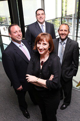 Pictured left is Simon Johnson, Commercial manager, Lend Lease; back, Tony Alder, Project director, South Tyne and Wear Waste Partnership; front, Amanda Padfield, Principal PPP project manager, SITA UK; and, right, David Newman, Infrastructure development director, SITA UK